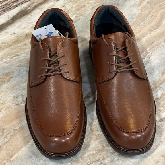 NWT Men’s DREW Park brown leather orthopedic diabetic oxfords- Size 15 WIDE 4W